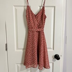 Primark Pink Polka Dot Mini Dress